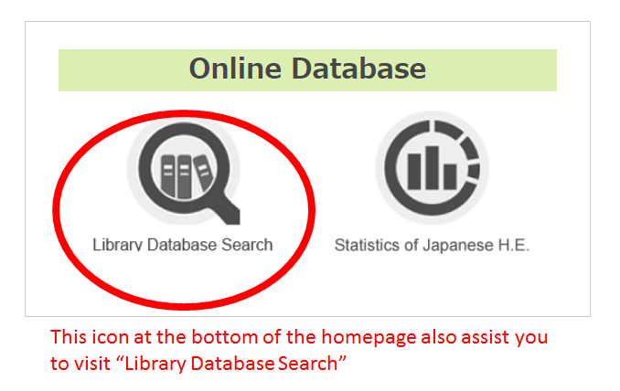 Library Database Search is now available | 広島大学高等教育研究開発センター